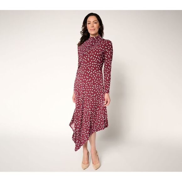 SUNNYLiFE Dresses & Skirts - SUNNYLiFE Women's Dress Sz XL Asymmetrical City Midi Red A703729